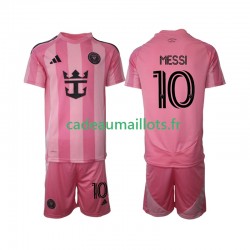 InterMiami Maillot avec flocage Lionel Messi 10 Domicile 2025 ,Tenue Enfant MC