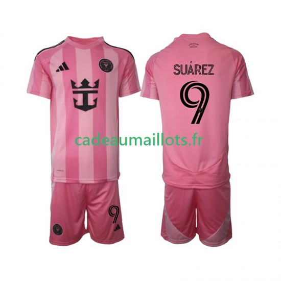 InterMiami Maillot avec flocage Luis Suarez 9 Domicile 2025 ,Tenue Enfant MC