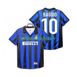 Inter Milan Maillot avec flocage BAGGIO 10 Rétro Domicile 1988 2002 ,Homme MC
