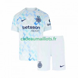 Inter Milan Maillot avec flocage Extérieur 2025-2026 ,Tenue Enfant MC