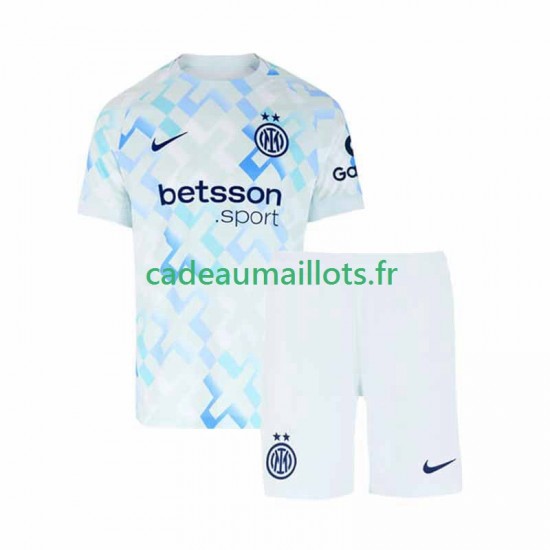 Inter Milan Maillot avec flocage Extérieur 2025-2026 ,Tenue Enfant MC