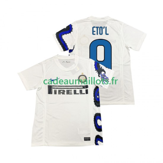 Inter Milan Maillot avec flocage ETOL 9 Rétro Extérieur 2010 2011 ,Homme MC
