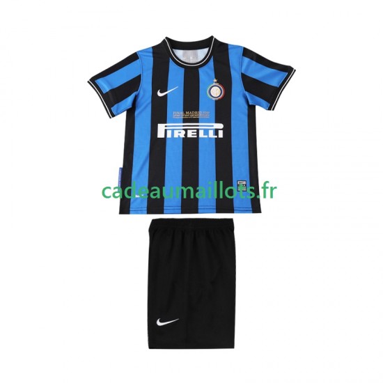 Inter Milan Maillot avec flocage Rétro Domicile 2009 2010 ,Tenue Enfant MC