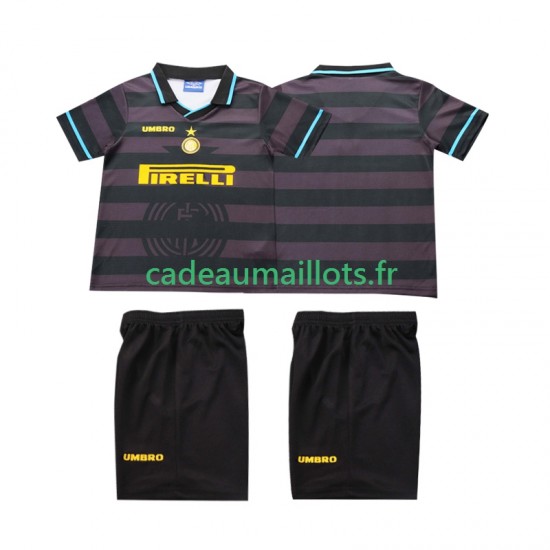 Inter Milan Maillot avec flocage Rétro 3ème 2004 1988 ,Tenue Enfant MC