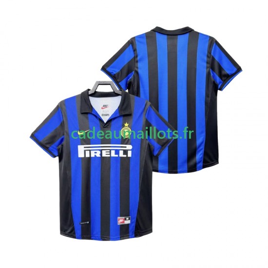 Inter Milan Maillot avec flocage Rétro Domicile 1988 2002 ,Homme MC