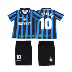 Inter Milan Maillot avec flocage Ronaldo 10 Rétro Domicile 2004 1988 ,Tenue Enfant MC