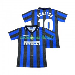 Inter Milan Maillot avec flocage Ronaldo 10 Rétro Domicile 2004 1988 ,Homme MC