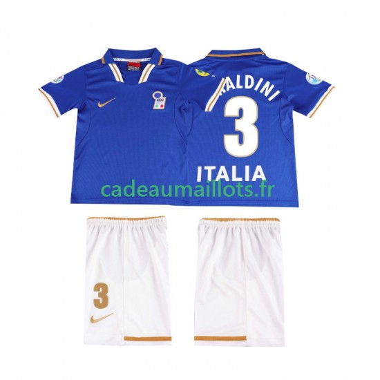 Italie Maillot avec flocage MALDINI 3 Rétro Domicile 1996 ,Tenue Enfant MC