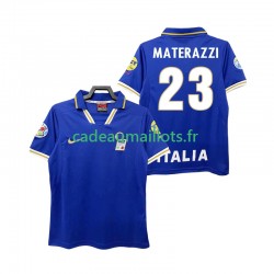 Italie Maillot avec flocage MATERAZZI 23 Rétro Domicile 1996 ,Homme MC