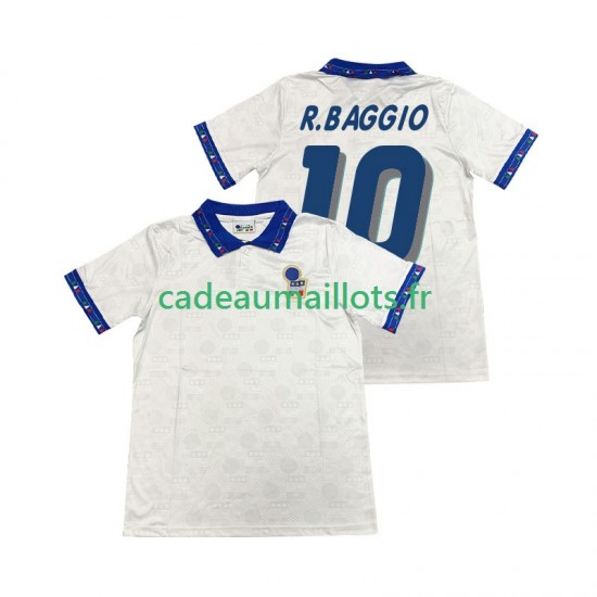 Italie Maillot avec flocage Roberto Baggio 10 Rétro Extérieur 1994 ,Homme MC