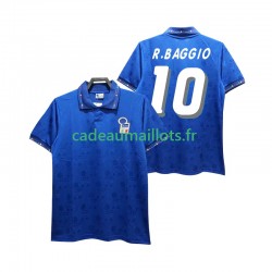 Italie Maillot avec flocage Roberto Baggio 10 Rétro Domicile 1994 ,Homme MC