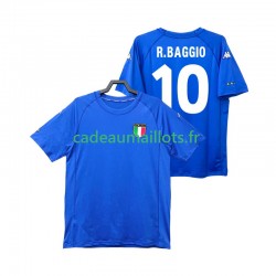 Italie Maillot avec flocage Roberto Baggio 10 Rétro Domicile 2022 ,Homme MC