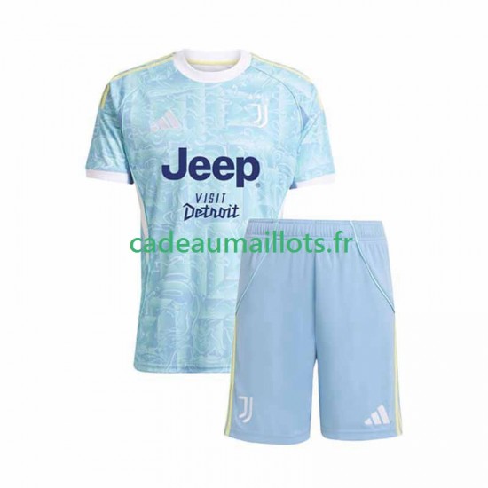 Juventus Maillot avec flocage Extérieur 2025-2026 ,Tenue Enfant MC Juventus Maillot avec flocage Extérieur 2025-2026 ,Tenue Enfant MC