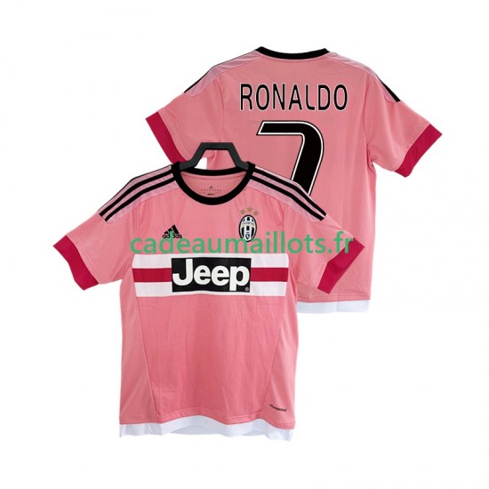 Juventus Maillot avec flocage Cristiano Ronaldo 7 Rétro Extérieur 2016 2017 ,Homme MC