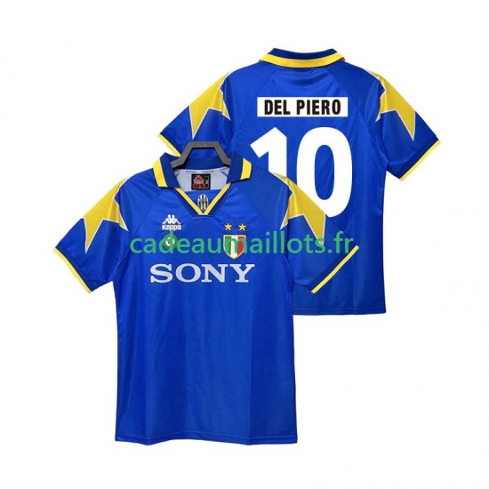 Juventus Maillot avec flocage DEL PIERO 10 Rétro Extérieur 1995 1996 ,Homme MC