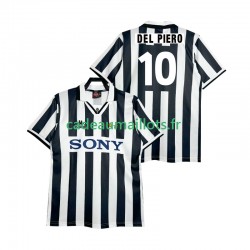 Juventus Maillot avec flocage DEL PIERO 10 Rétro Domicile 1995 1996 ,Homme MC