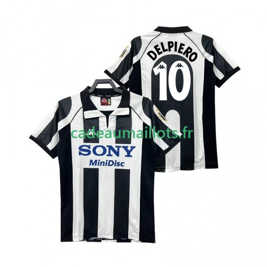 Juventus Maillot avec flocage DEL PIERO 10 Rétro Domicile 2004 1988 ,Homme MC