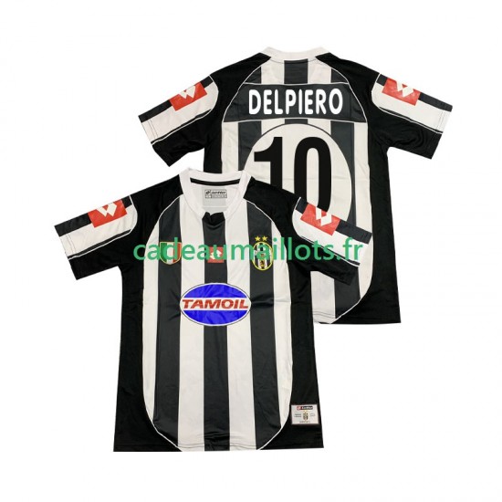 Juventus Maillot avec flocage DEL PIERO 10 Rétro Domicile 2010 2008 ,Homme MC