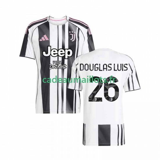 Juventus Maillot avec flocage Douglas Luiz 26 Domicile 2025-2026 ,Homme MC