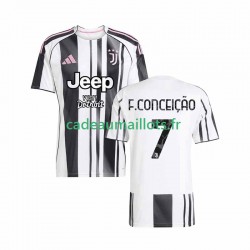 Juventus Maillot avec flocage Francisco Conceicao 7 Domicile 2025-2026 ,Homme MC
