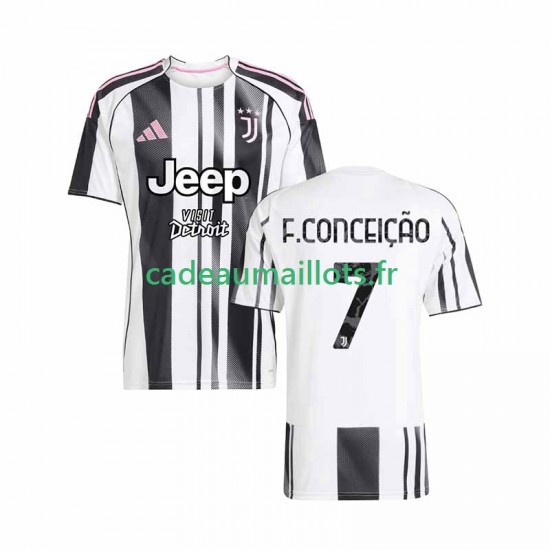 Juventus Maillot avec flocage Francisco Conceicao 7 Domicile 2025-2026 ,Homme MC