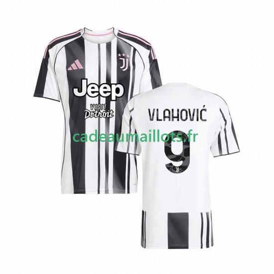 Juventus Maillot avec flocage Vlahovic 9 Domicile 2025-2026 ,Homme MC