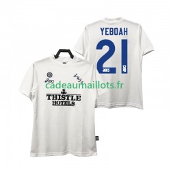 Leeds United Maillot avec flocage YEBOAH 21 Rétro Domicile 1995 1996 ,Homme MC