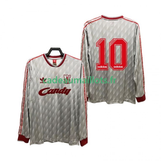 Liverpool Maillot avec flocage 10 Rétro Extérieur 1989 1991 ,Homme ML