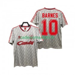 Liverpool Maillot avec flocage BARNES 10 Rétro Extérieur 1989 1991 ,Homme MC