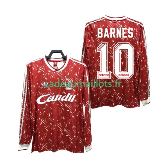 Liverpool Maillot avec flocage BARNES 10 Rétro Domicile 1989 1991 ,Homme ML Liverpool Maillot avec flocage BARNES 10 Rétro Domicile 1989 1991 ,Homme ML