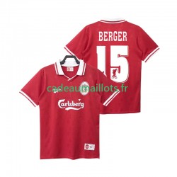 Liverpool Maillot avec flocage BERGER 15 Rétro Domicile 1996 1988 ,Homme MC