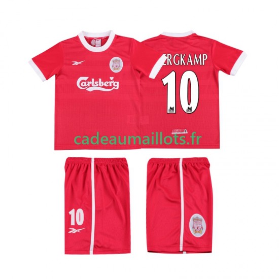 Liverpool Maillot avec flocage BERGKAMP 10 LWP Rétro Domicile 2004 1988 ,Tenue Enfant MC