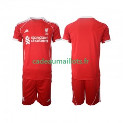 Liverpool Maillot avec flocage Domicile 2025-2026 ,Tenue Enfant MC