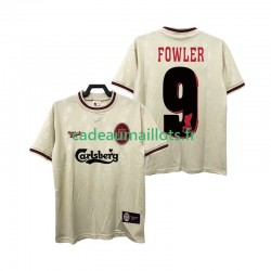 Liverpool Maillot avec flocage FOWLER 9 Rétro Extérieur 1996 2004 ,Homme MC