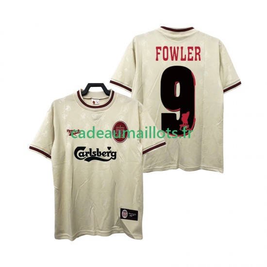 Liverpool Maillot avec flocage FOWLER 9 Rétro Extérieur 1996 2004 ,Homme MC