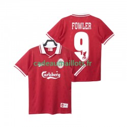 Liverpool Maillot avec flocage FOWLER 9 Rétro Domicile 1996 1988 ,Homme MC