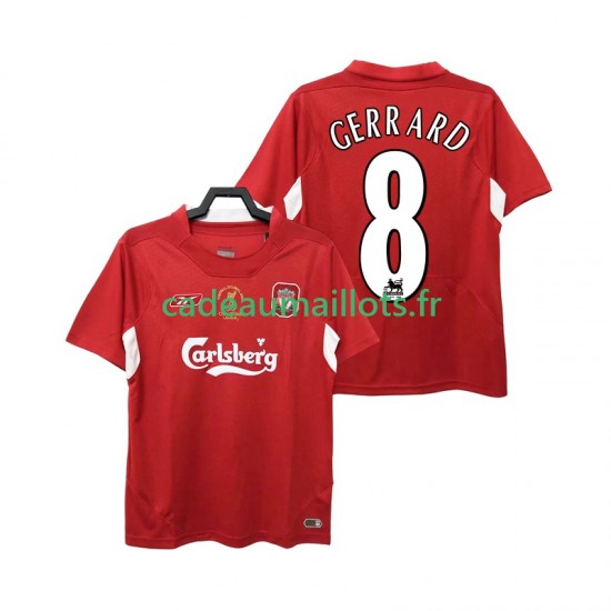 Liverpool Maillot avec flocage GERRARD 8 Rétro Domicile 1999 1998 ,Homme MC