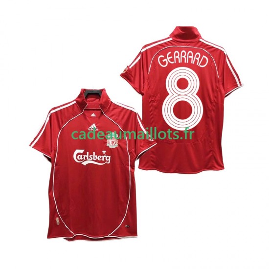 Liverpool Maillot avec flocage GERRARD 8 Rétro Domicile 2006 2008 ,Homme MC