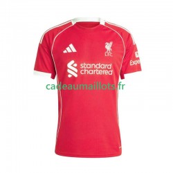 Liverpool Maillot avec flocage Domicile 2025-2026 ,Homme MC