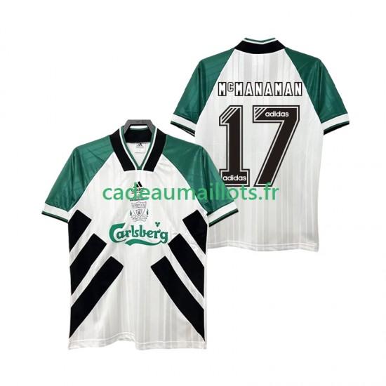 Liverpool Maillot avec flocage MCMANAMAN 17 Rétro Extérieur 1993 1995 ,Homme MC