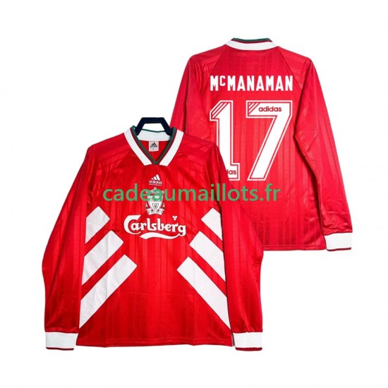 Liverpool Maillot avec flocage MCMANAMAN 17 Rétro Domicile 1993 1995 ,Homme ML