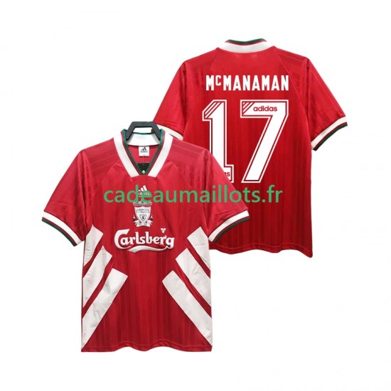 Liverpool Maillot avec flocage MCMANAMAN 17 Rétro Domicile 1993 1995 ,Homme MC