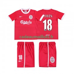 Liverpool Maillot avec flocage OWEN 18 LWP Rétro Domicile 2004 1988 ,Tenue Enfant MC