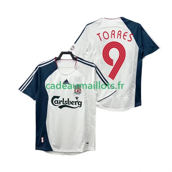 Liverpool Maillot avec flocage Torres 9 Rétro Extérieur 2006 2008 ,Homme MC