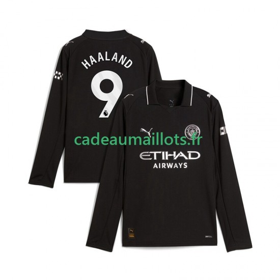 Manchester City Maillot avec flocage Erling Haaland 9 Extérieur 2025-2026 ,Homme ML