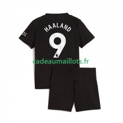 Manchester City Maillot avec flocage Erling Haaland 9 Extérieur 2025-2026 ,Tenue Enfant MC