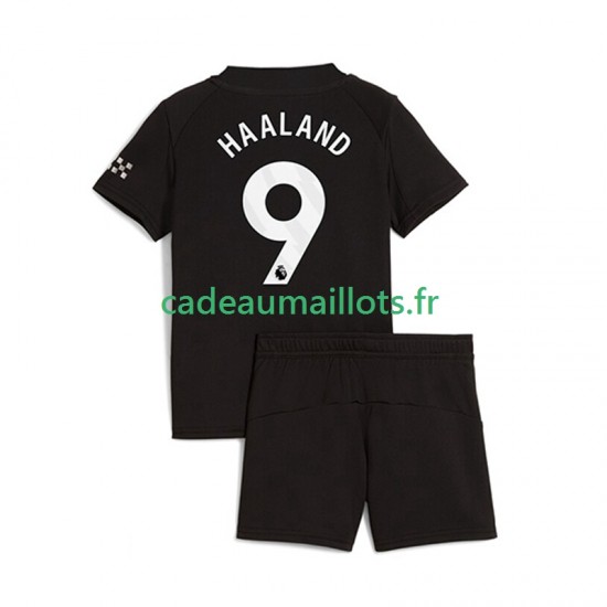 Manchester City Maillot avec flocage Erling Haaland 9 Extérieur 2025-2026 ,Tenue Enfant MC