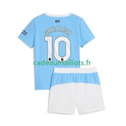 Manchester City Maillot avec flocage Jack Grealish 10 Domicile 2025-2026 ,Tenue Enfant MC