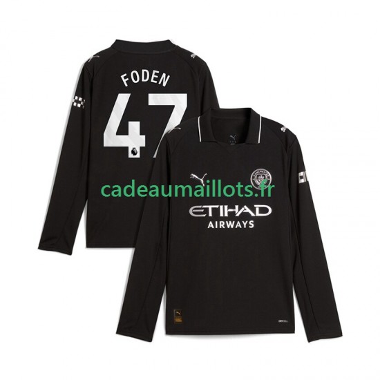 Manchester City Maillot avec flocage Phil Foden 47 Extérieur 2025-2026 ,Homme ML