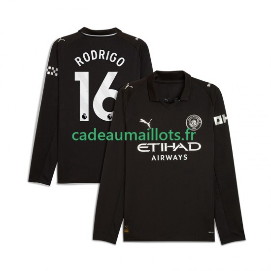Manchester City Maillot avec flocage Rodrigo Hernandez 16 Extérieur 2025-2026 ,Homme ML
